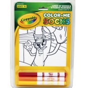 Wholesale - 1pk CRAYOLA BOYS COLOR-ME BASEBALL NS SOCKS SIZE 6-8, UPC: 193159177720